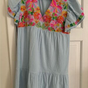 THML Light Blue Garment dress